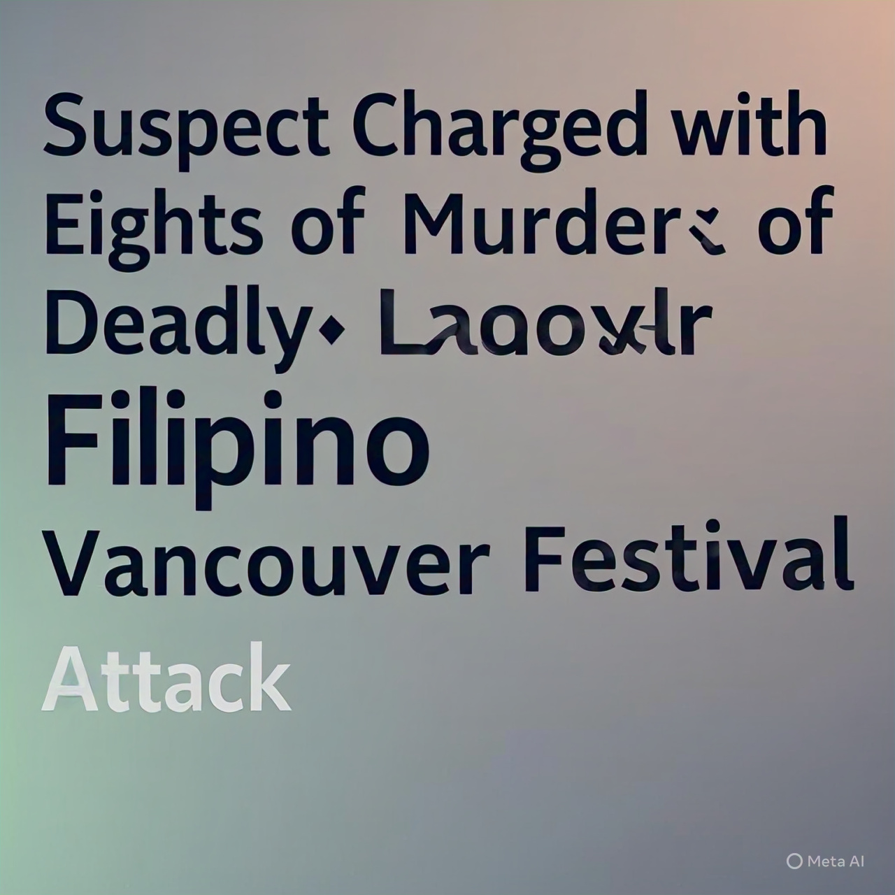 Suspect Charged with Eight Counts of Murder Following Deadly Vancouver Filipino Festival Attack